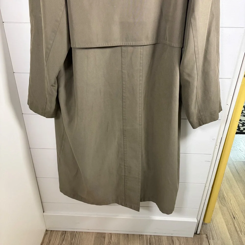 Ralph Lauren Trench Coat Men 48R XL Tan Taupe Overcoat‎ Zip Out Liner Heritage